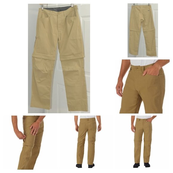 Eddie Bauer Convertible Tech Pants Tan